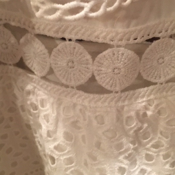 Aqua white dress - Picture 4 of 5